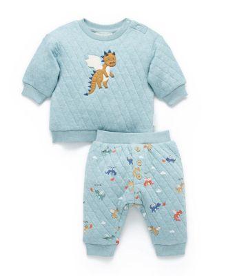 Unisex Quilted Track Set - Baby by PUREBABY