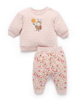 Unisex Quilted Track Set - Baby by PUREBABY