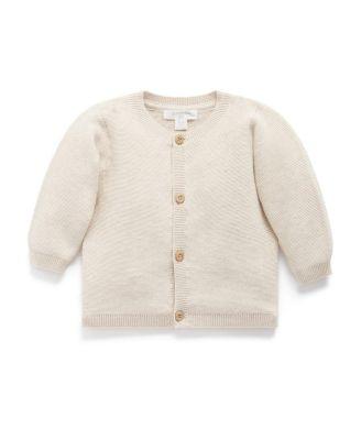 Unisex Textured Knit Cardigan - Baby by PUREBABY