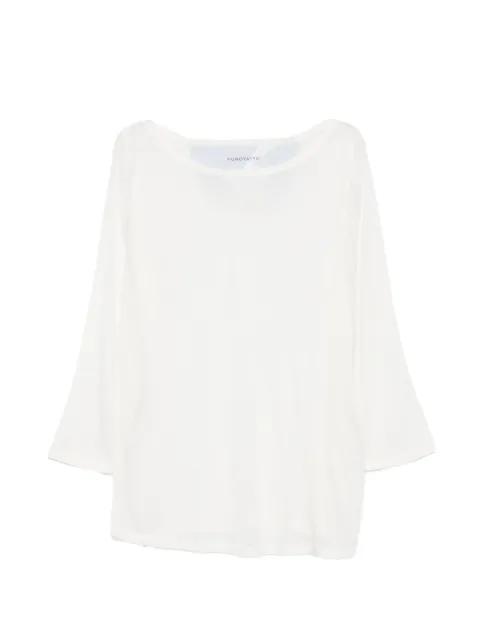 boat-neck T-shirt by PUROTATTO