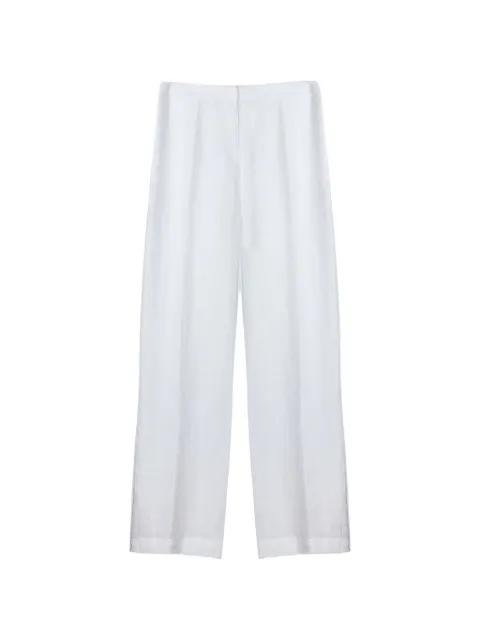 linen wide-leg trousers by PUROTATTO