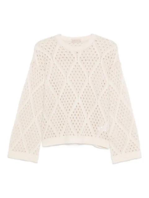 open-knit sweater by PUROTATTO