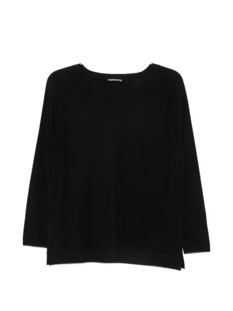 raglan-sleeve sweater by PUROTATTO
