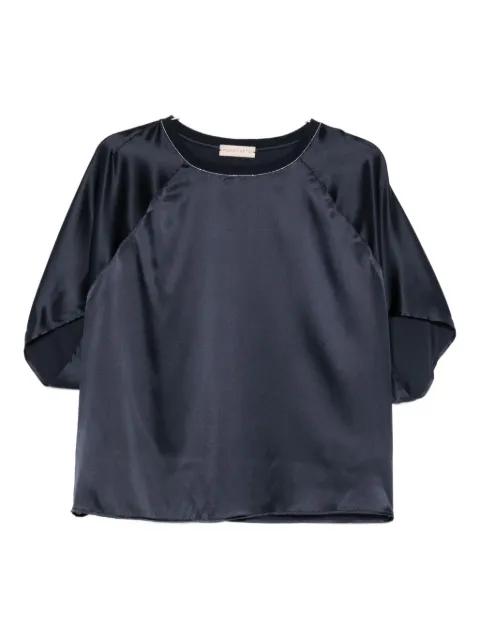 round-neck chain-detail T-shirt by PUROTATTO