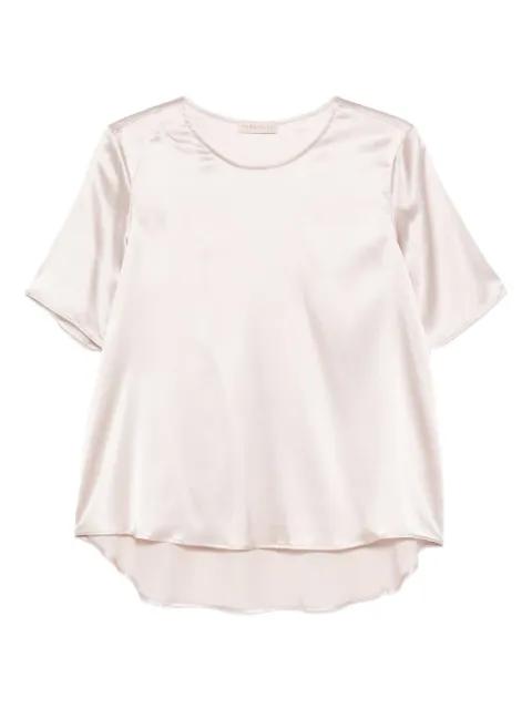short-sleeve round-neck blouse by PUROTATTO