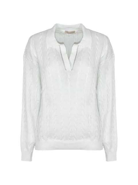 v-neck polo top by PUROTATTO