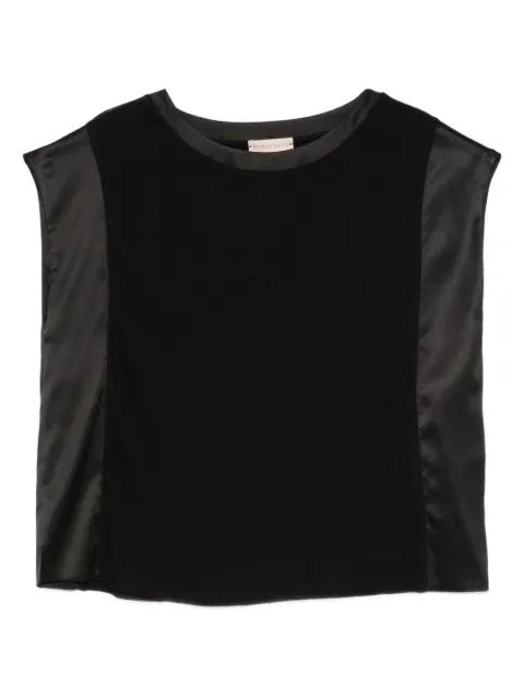 velvet panel top by PUROTATTO