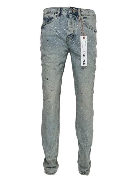 Atlin Blitz rhinestone-embellished jeans by PURPLE BRAND