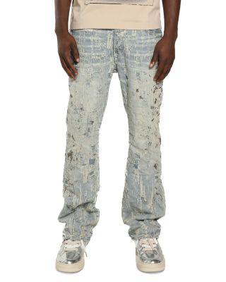 Bootcut Bead Destroy Jeans in Light Indigo by PURPLE BRAND
