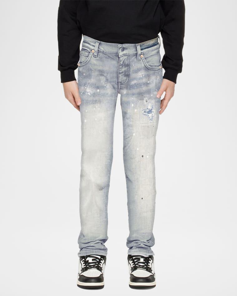 Boy's Paint Blowout Skinny Jeans, Size 4-12 by PURPLE BRAND