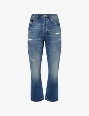 Brand-Patch Straight-Leg Denim Jeans by PURPLE BRAND