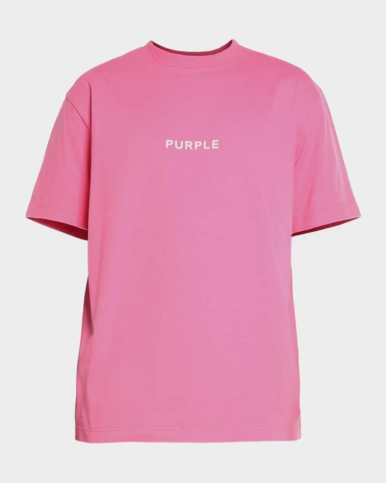 Men's Cotton Jersey Logo Crewneck T-Shirt by PURPLE BRAND