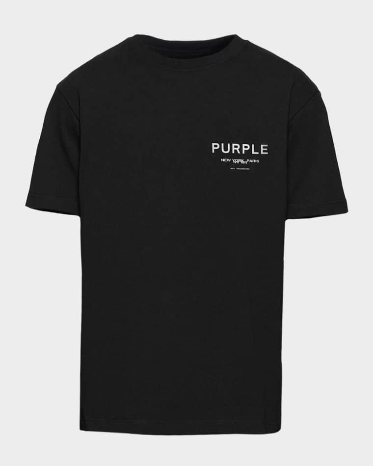 Men's Cotton Jersey Logo Crewneck T-Shirt by PURPLE BRAND