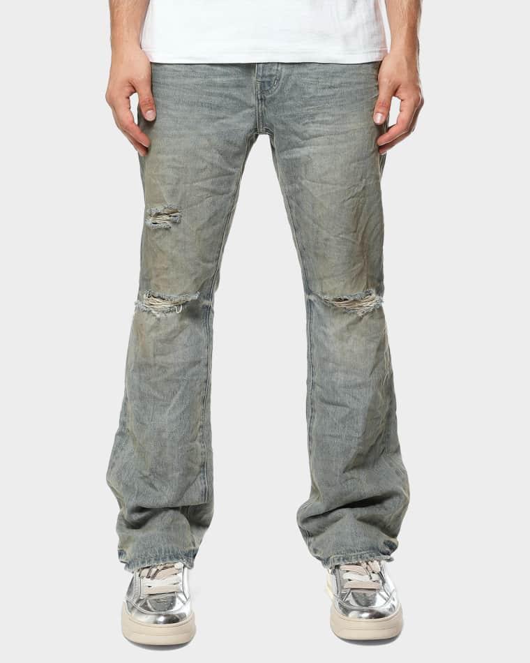 Men's Dirty Fade Relaxed Boot-Cut Jeans by PURPLE BRAND