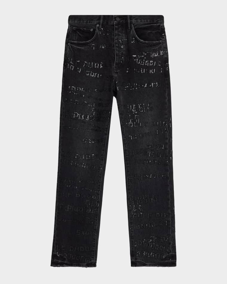 Men's P011 Sequins Wordmark Jeans by PURPLE BRAND