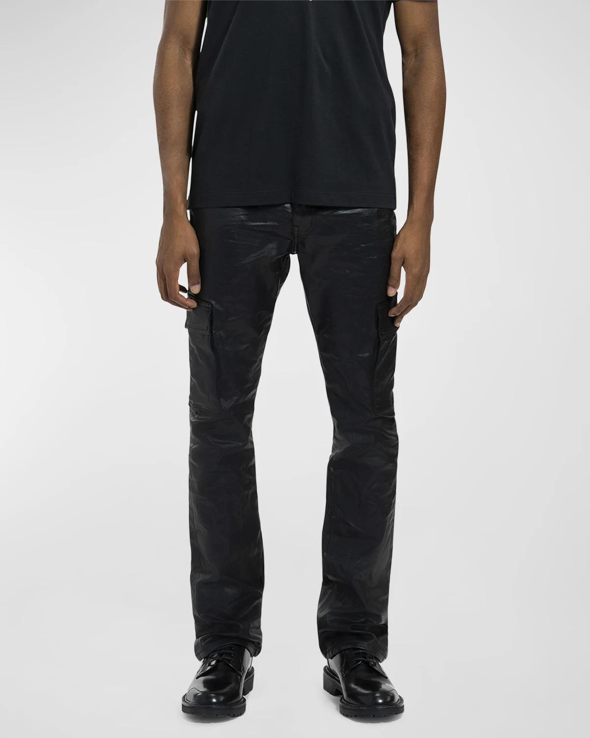Men's Patent Film Cargo Pants by PURPLE BRAND