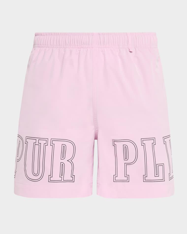 Men's Slab Wordmark All Round Shorts by PURPLE BRAND