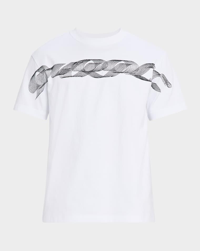 Men's Stitched Logo Signature Jersey T-Shirt by PURPLE BRAND