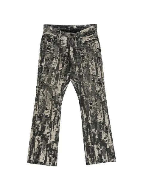P026 beaded destroyed baggy jeans by PURPLE BRAND