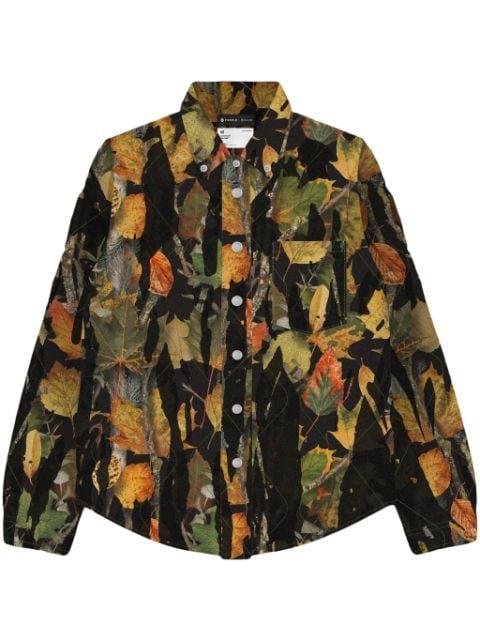 P313 Drip Camo quilted shirt jacket by PURPLE BRAND