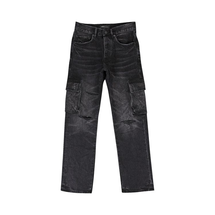 PURPLE BRAND Relaxed Cargo Skinny Jeans 'Black' by PURPLE BRAND