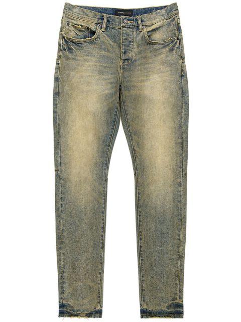 Sand Dune Cross "DK Indigo" skinny jeans by PURPLE BRAND