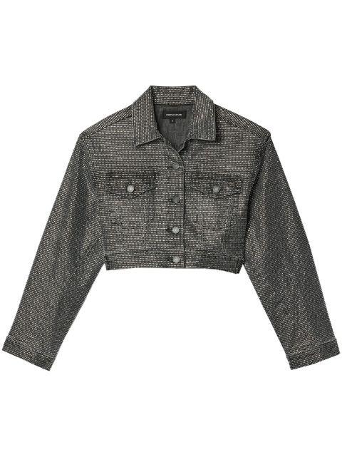 Twisted Hotfix cropped jacket by PURPLE BRAND