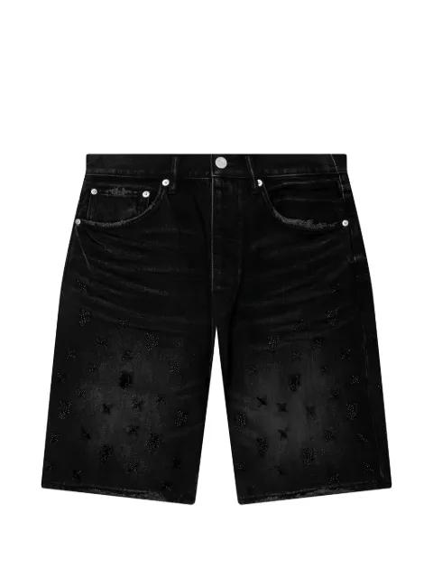 beaded monogram shorts by PURPLE BRAND