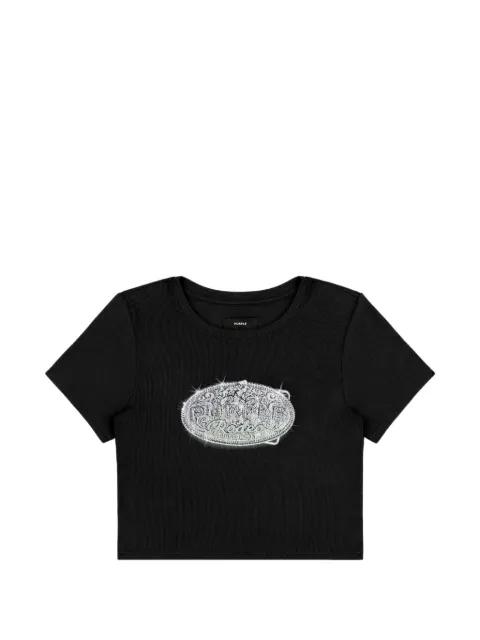 buckle-print T-shirt by PURPLE BRAND