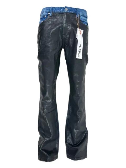 coated flare jeans by PURPLE BRAND