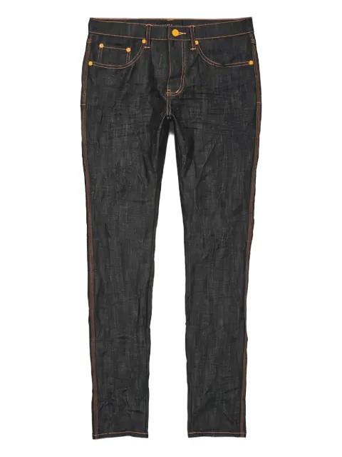 contrast-stitching skinny jeans by PURPLE BRAND