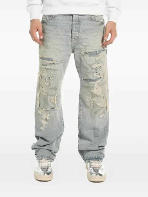distressed-effect straight-leg jeans by PURPLE BRAND