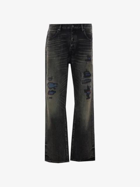 distressed relaxed-fit jeans by PURPLE BRAND
