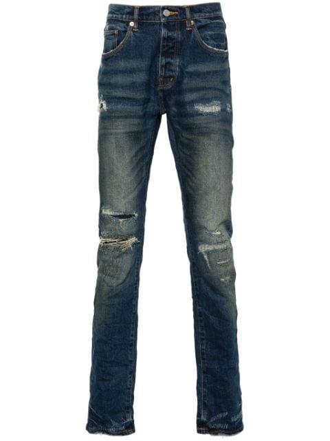 distressed skinny jeans by PURPLE BRAND