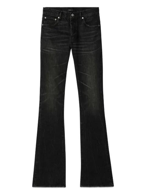 flocked velvet flare jeans by PURPLE BRAND