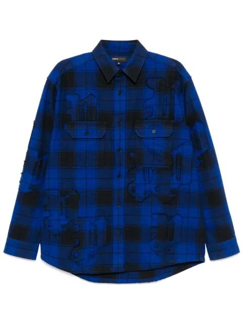 gothic P flannel shirt by PURPLE BRAND