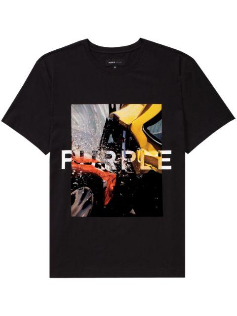 graphic-print cotton T-shirt by PURPLE BRAND