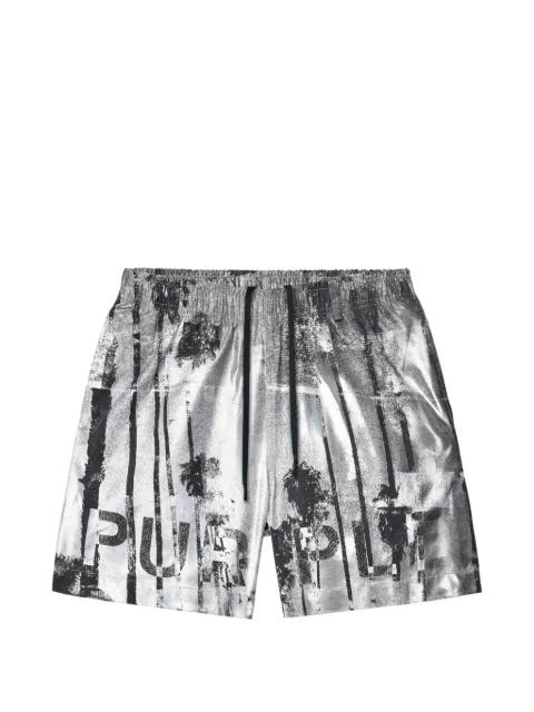 graphic-print swim shorts by PURPLE BRAND