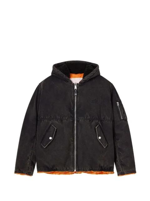 hoodied cotton jacket by PURPLE BRAND
