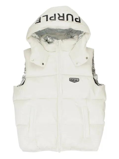 hoodied puffer vest by PURPLE BRAND