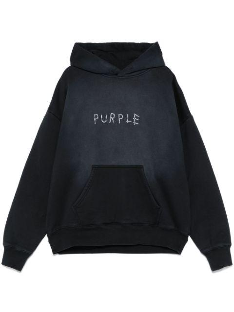 logo-embellishment hoodie by PURPLE BRAND