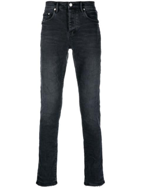 logo-patch straight-leg jeans by PURPLE BRAND