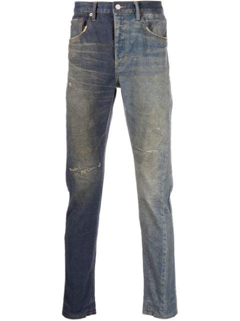 low-rise slim fit jeans by PURPLE BRAND