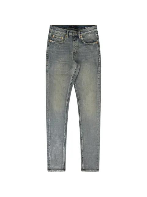 metallic-effect slim-fit jeans by PURPLE BRAND