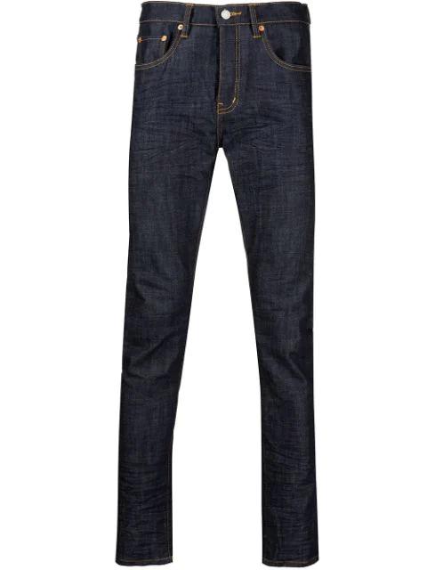 mid-rise tapered jeans by PURPLE BRAND