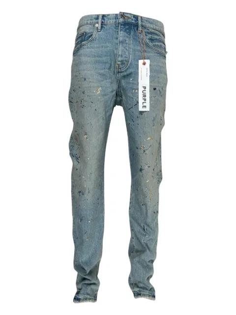 paint-splatter jeans by PURPLE BRAND