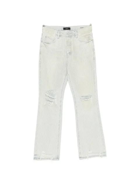 pinstripe ripped jeans by PURPLE BRAND