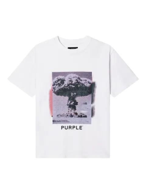 puzzle-print T-shirt by PURPLE BRAND