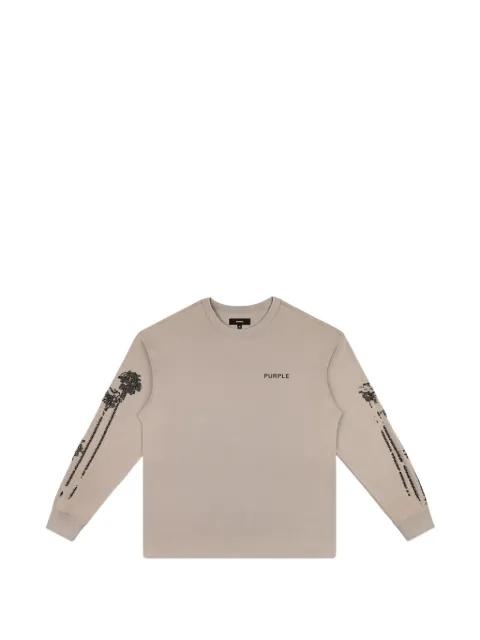 textured long-sleeve T-shirt by PURPLE BRAND