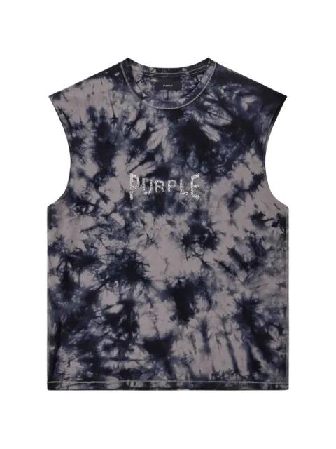 tie-dye sleeveless T-shirt by PURPLE BRAND